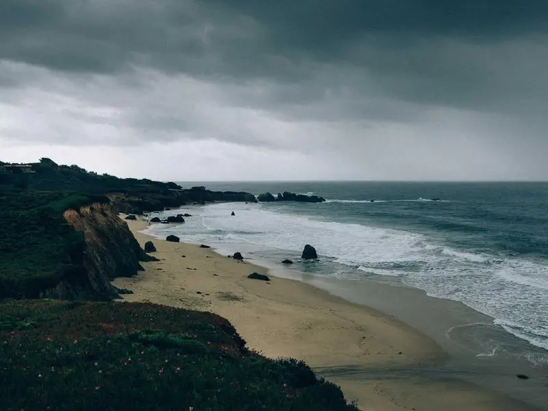 Maré vazante, fotografia de Forrest Cavale